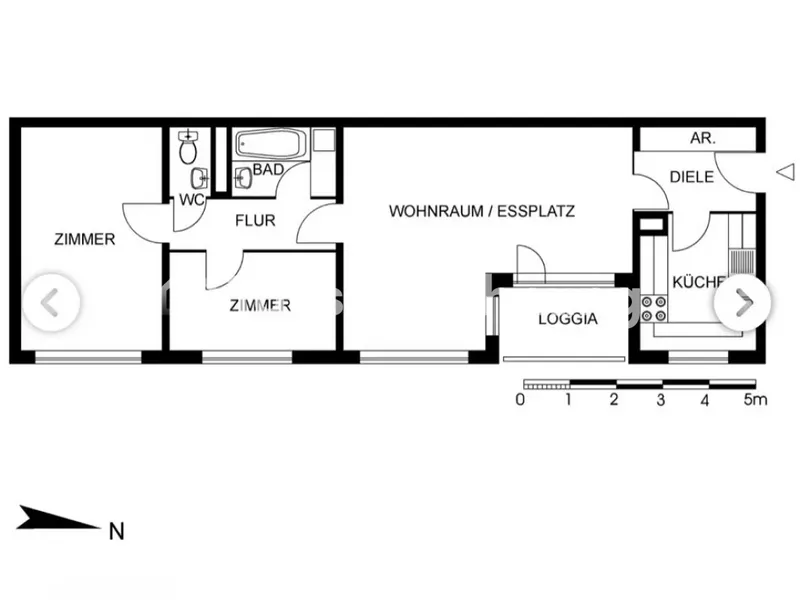 Tauschwohnung: Wohnungstausch gesucht – 2,5 Zimmer gegen 4 Zimmer — photo 1
